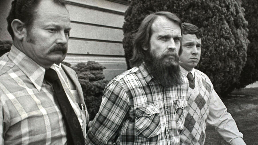 Killer Ron Lafferty is led out of court